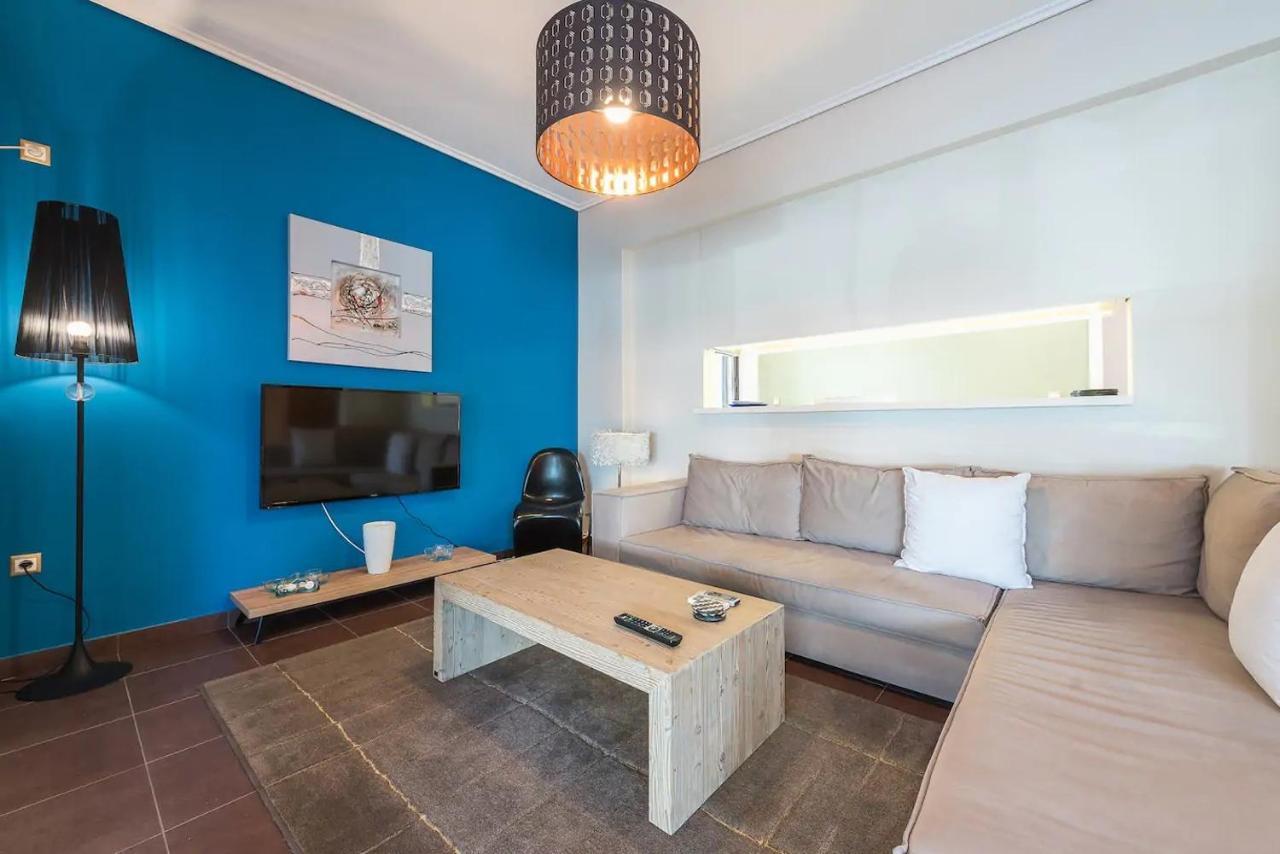 Glyfada Glass-Walled Designed Apt Athen Exterior foto