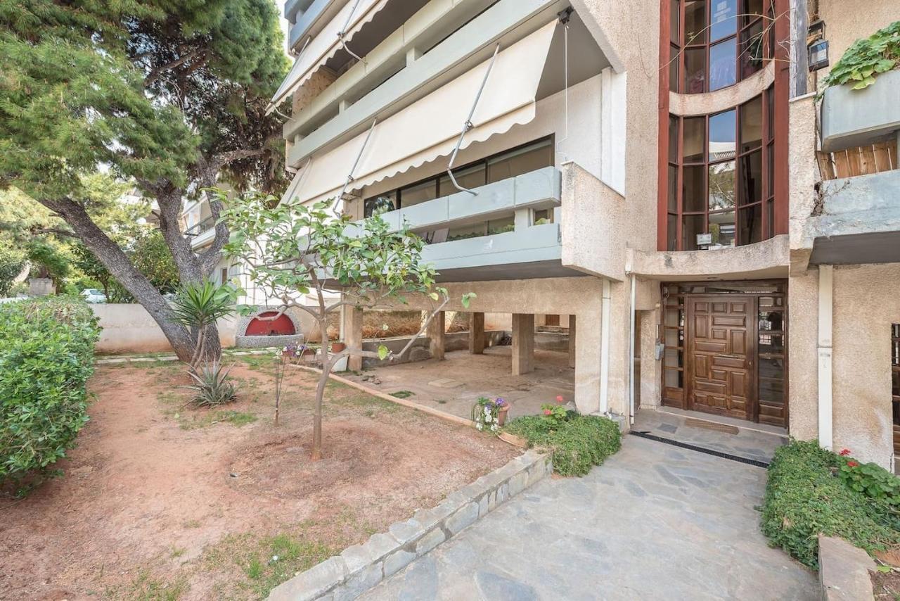 Glyfada Glass-Walled Designed Apt Athen Exterior foto