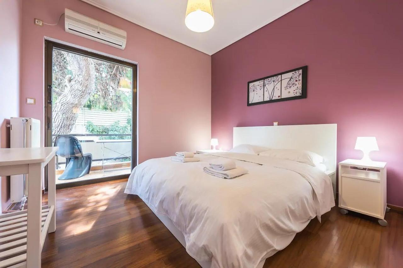 Glyfada Glass-Walled Designed Apt Athen Exterior foto