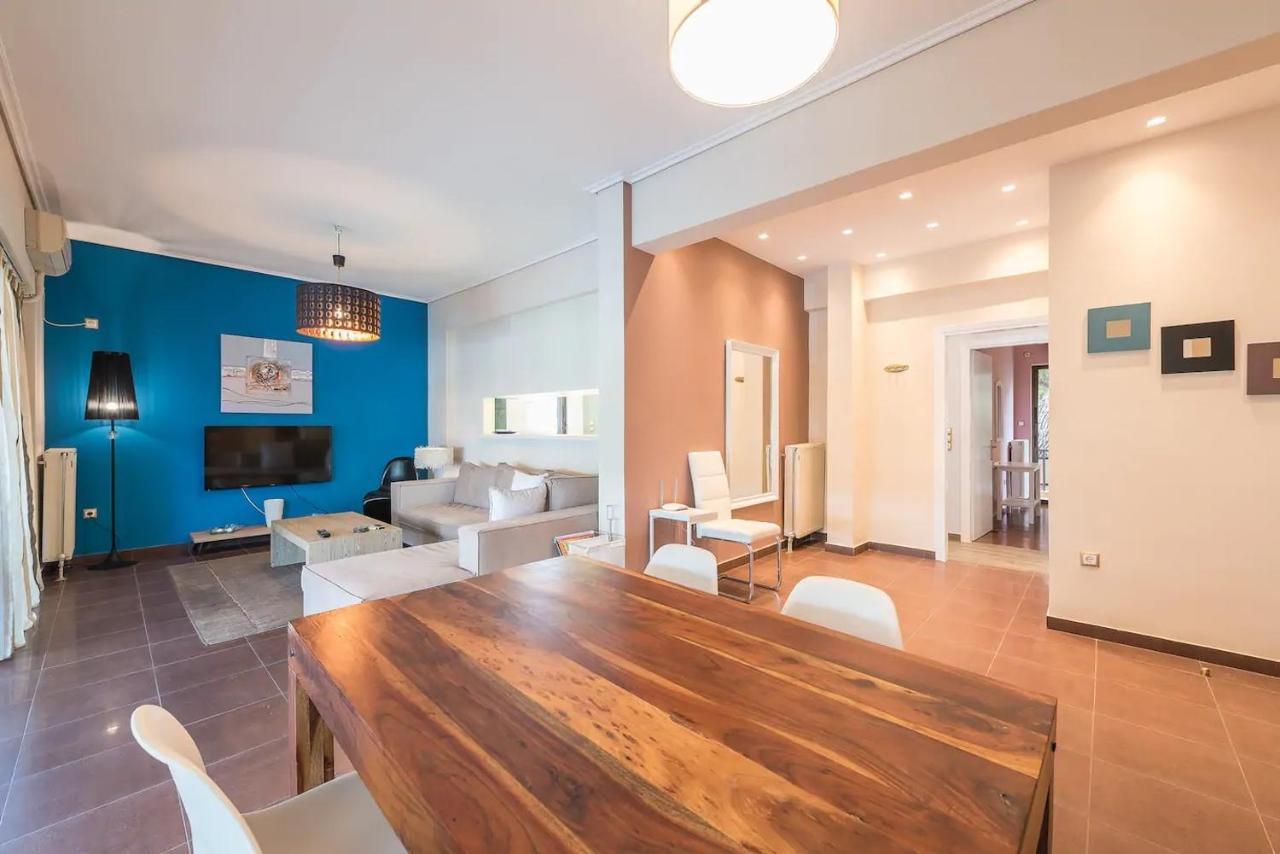 Glyfada Glass-Walled Designed Apt Athen Exterior foto
