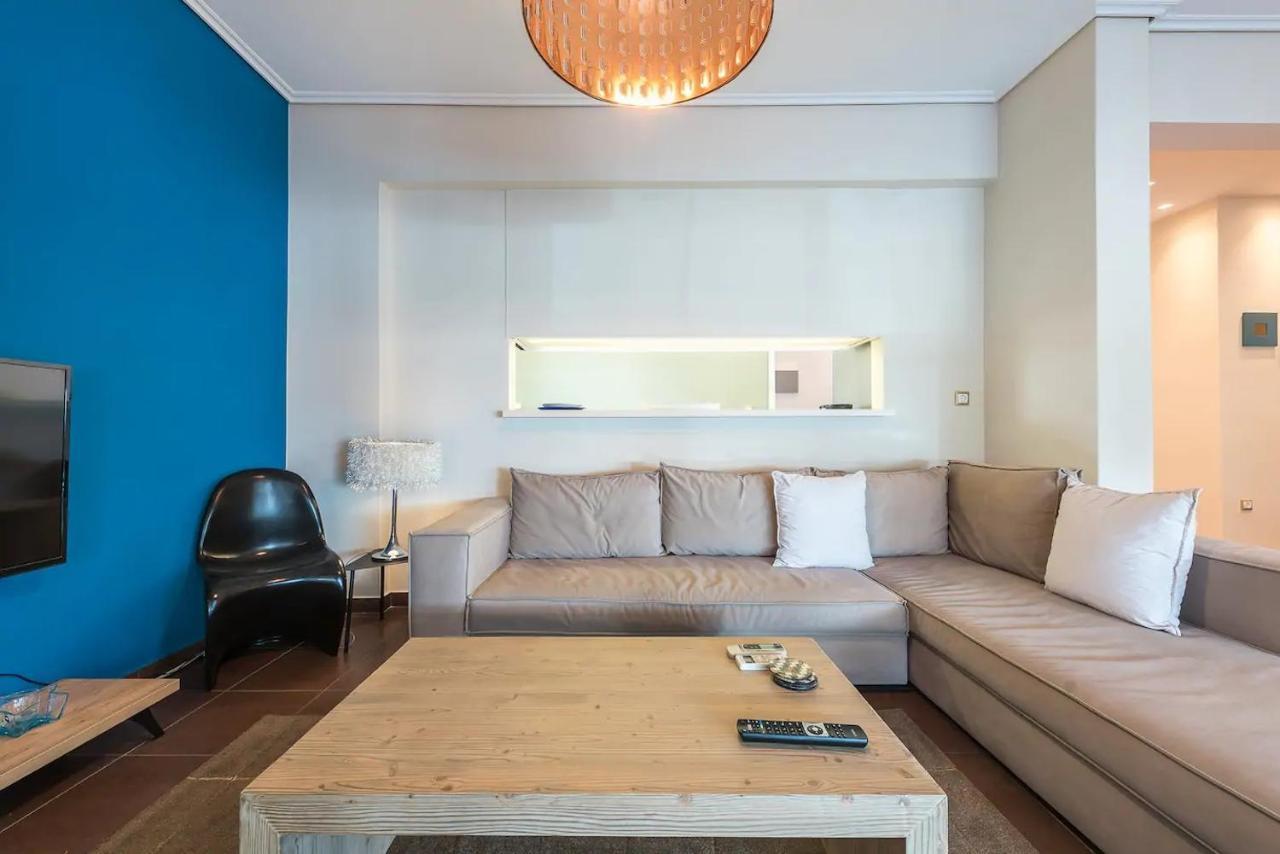 Glyfada Glass-Walled Designed Apt Athen Exterior foto